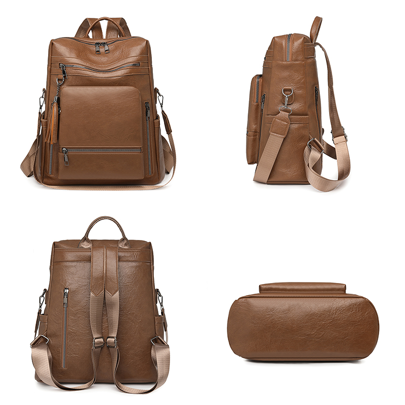 Vintage Leather Look Backpack  - огляд і ціна Leather Backpack Vintage